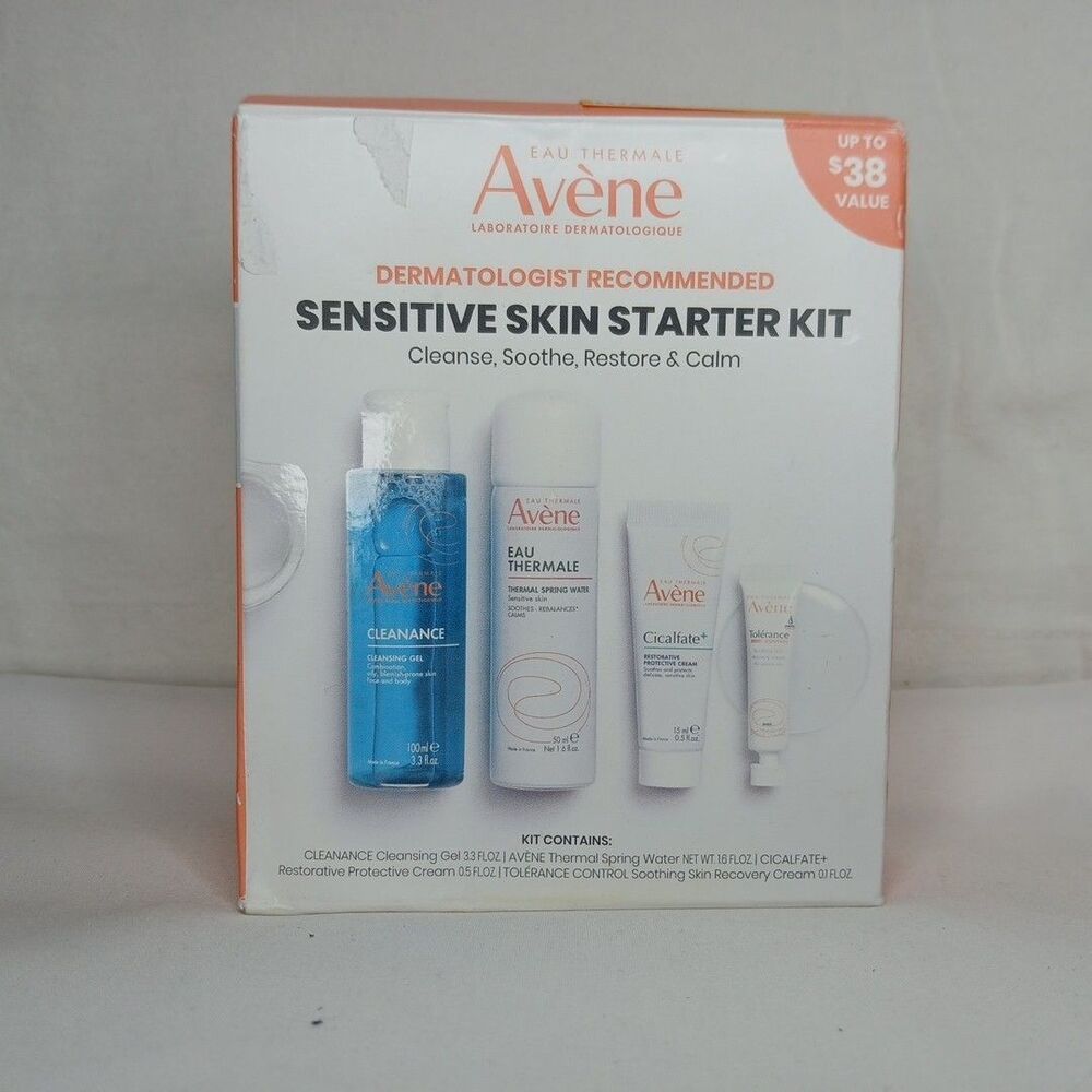Avene Sensitive Skin Starter Care Kit - 5.6oz Exp. 02/2027 New In Box
